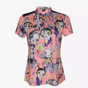 Jamie Sadock pga tour doll party womens golf shirt size small